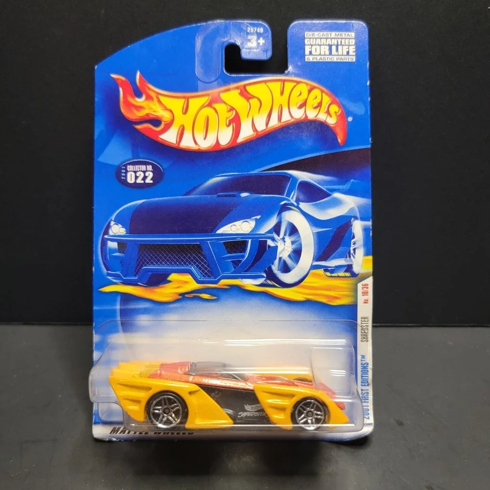 Hot Wheels Shredster 2001 First Editions Collector # 022 Yellow 2 Seat Roadster